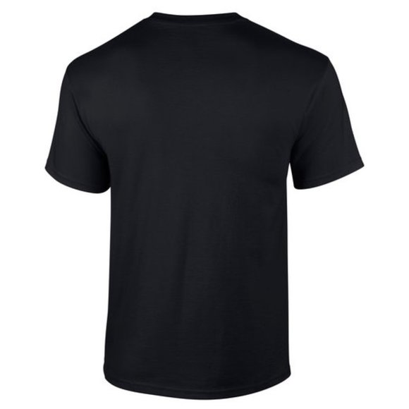 🆕 GILDAN ADULT ULTRA COTTON ROUND-NECK SHORT SLEEVE T-SHIRT - BLACK - MEN - Picture 2 of 5